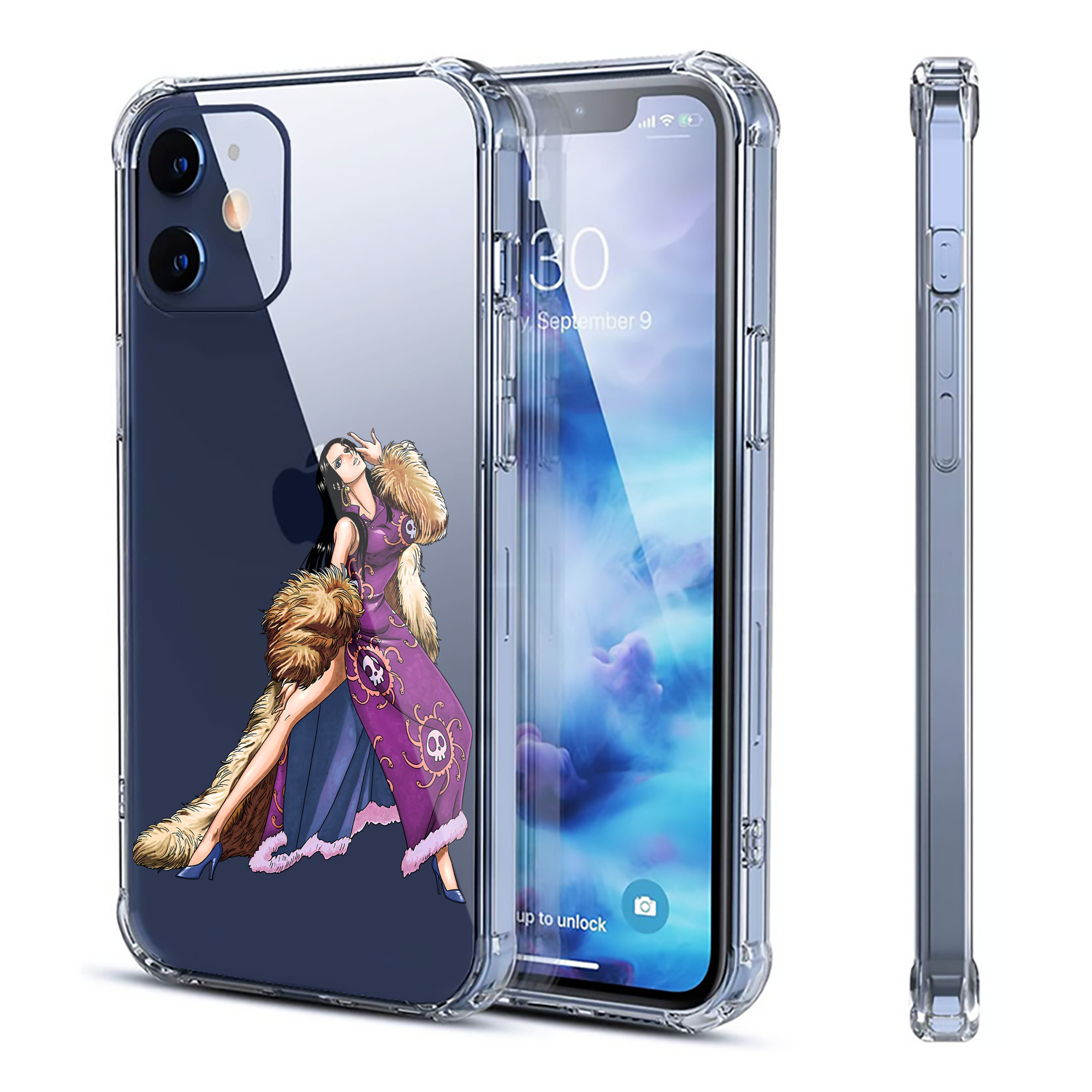 （画像用） ワンピース ボア・ハンコック ONE PIECE Boa·Hancock 【iPhone 12シリーズ対応】透明スマホケース（クリアソフトケース）